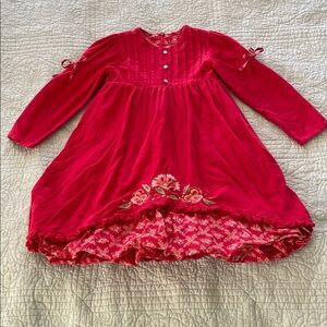 Room Seven Corduroy Dress with Bubble Skirt Petticoat